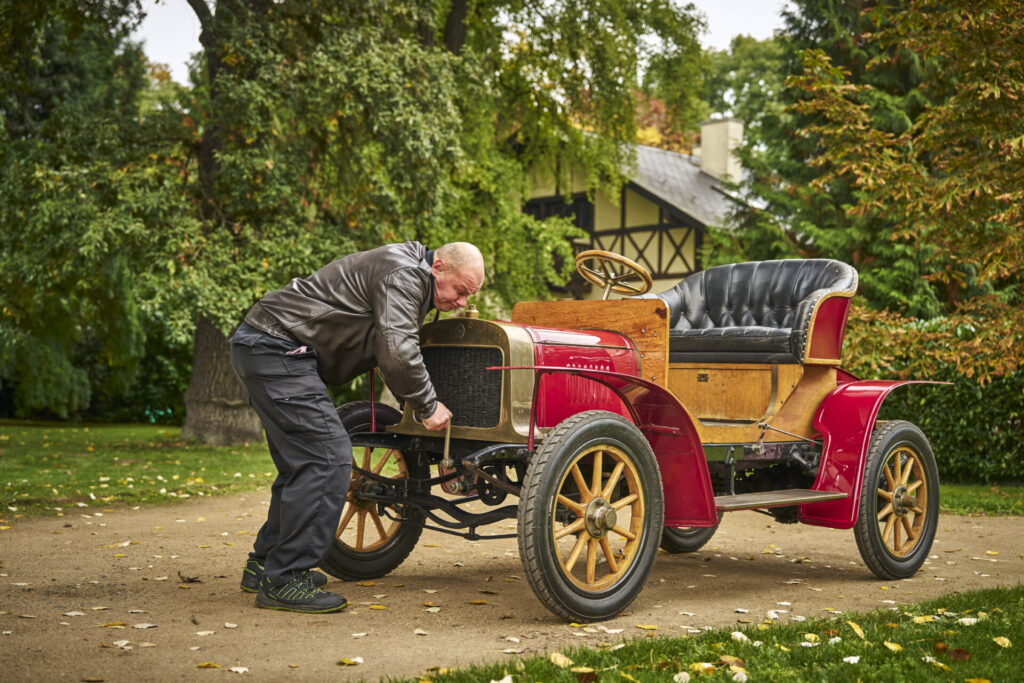 Voiturette A kluka