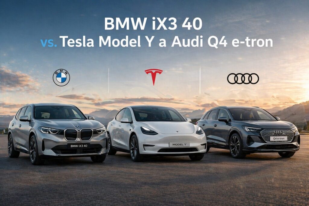 BMW iX3 40 vs. Tesla Model Y a Audi Q4 e-tron
