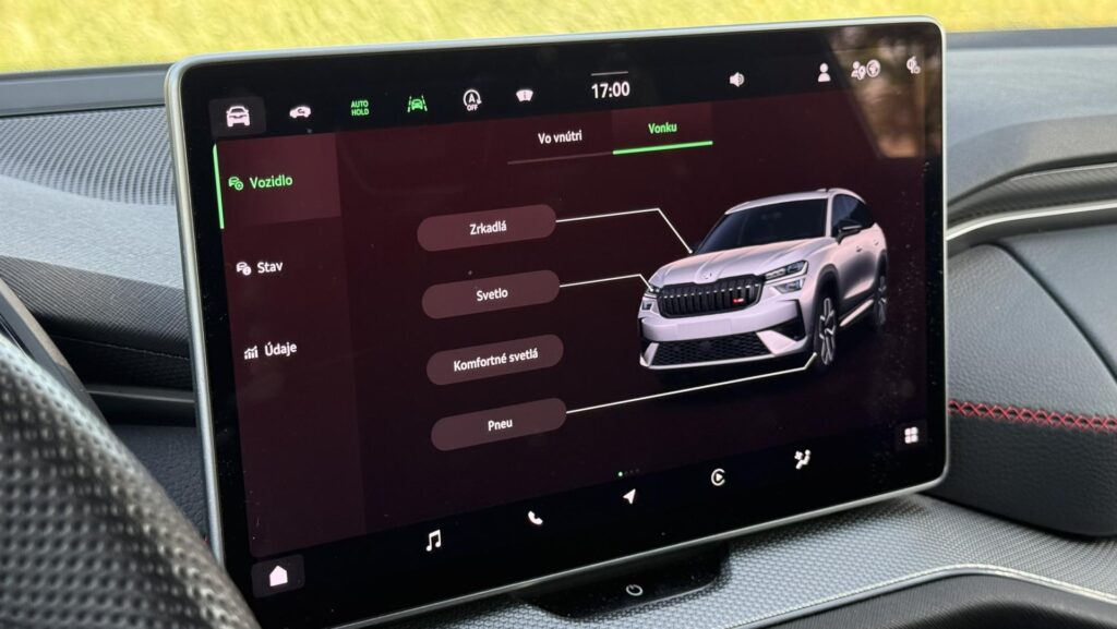 Škoda Kodiaq RS infotainment
