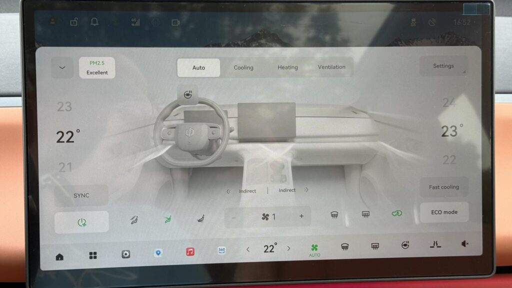 Leapmotor C10 REEV klimatizácia