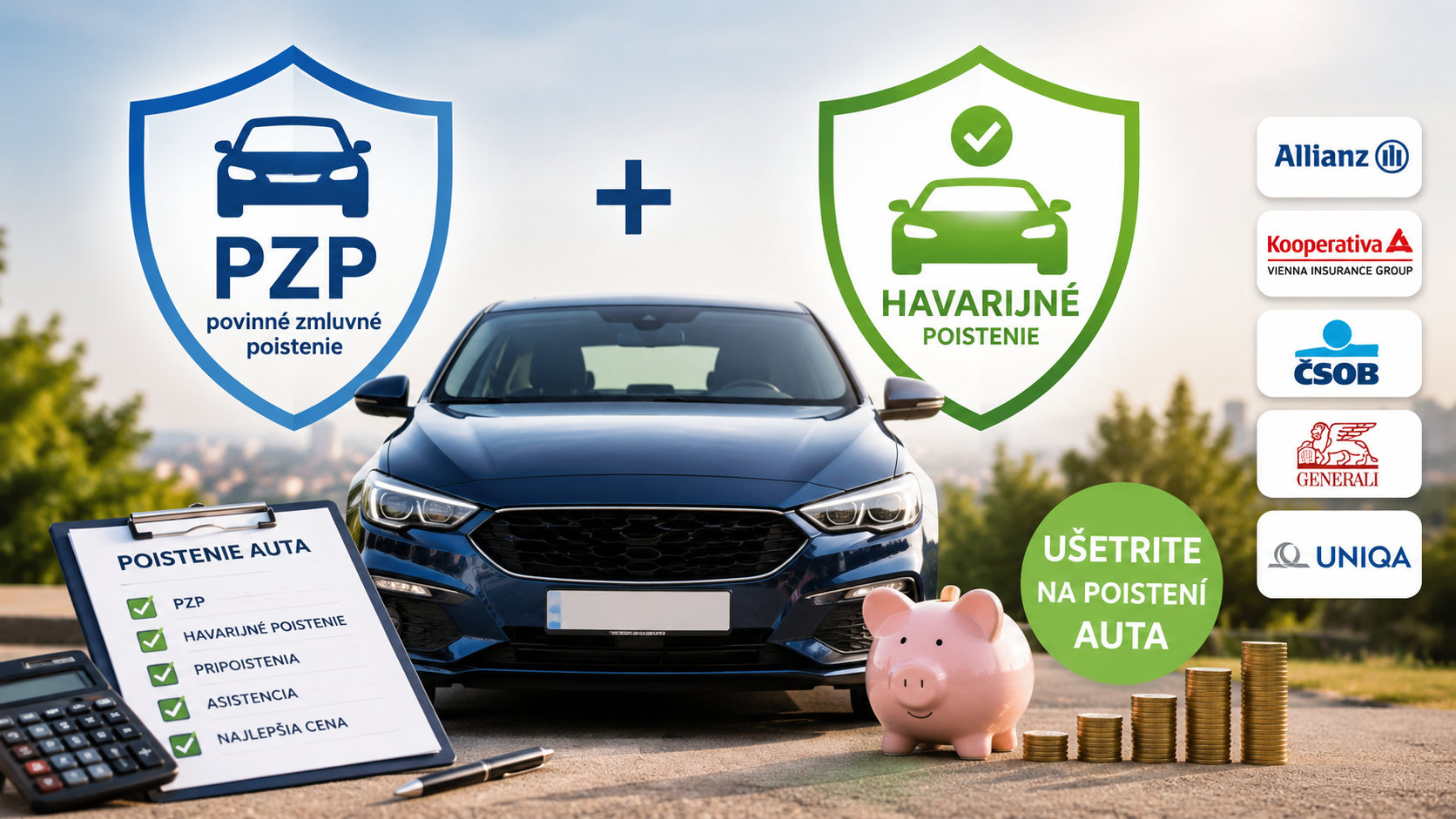 Platíte za poistenie auta zbytočne veľa? Porovnajte a uzatvorte PZP aj havarijné poistenie cez online kalkulačku